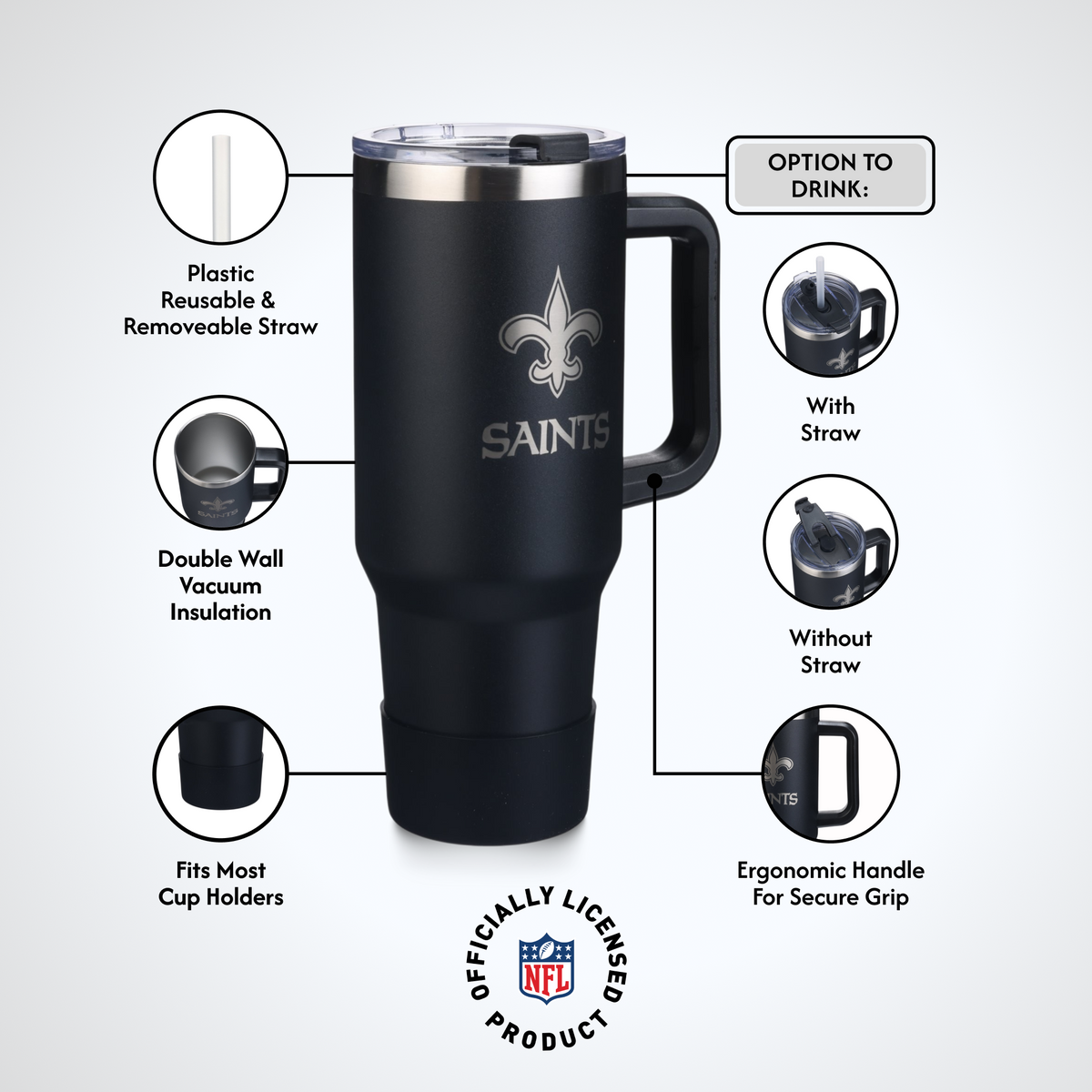 40 OZ Game Day Tumbler I | New Orleans Saints