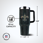 40oz TC Bling Game Day Tumbler I | New Orleans Saints