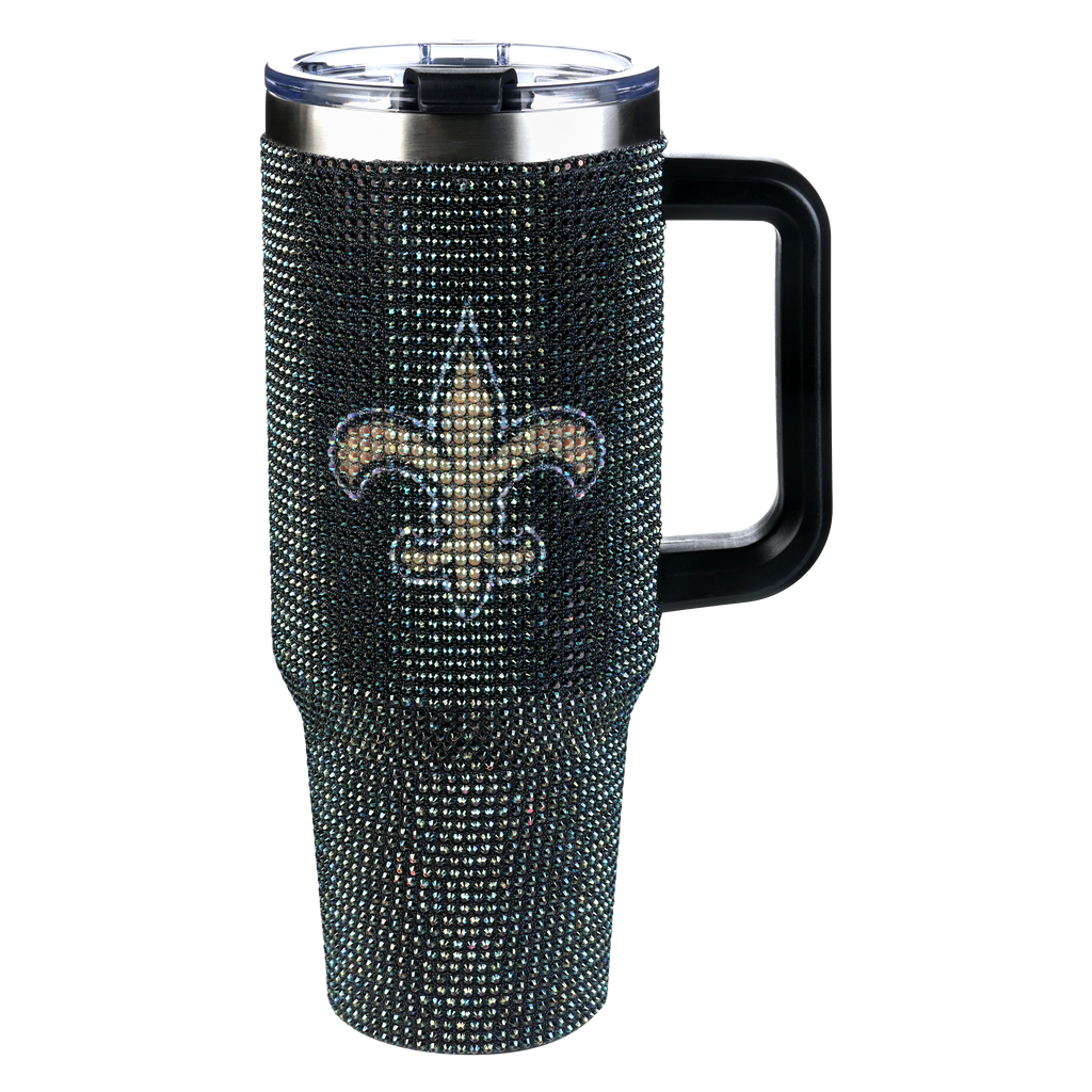 40oz TC Bling Game Day Tumbler I | New Orleans Saints