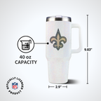 40oz Bling Collosal Tumbler | New Orleans Saints
