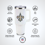 40oz Bling Collosal Tumbler | New Orleans Saints