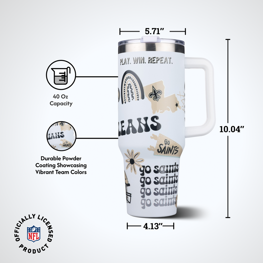 40oz Team Spirit Game Day Tumbler I | New Orleans Saints