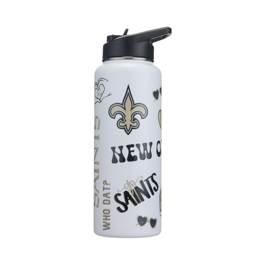 34oz Team Spirit Water Bottle I | New Orleans Saints