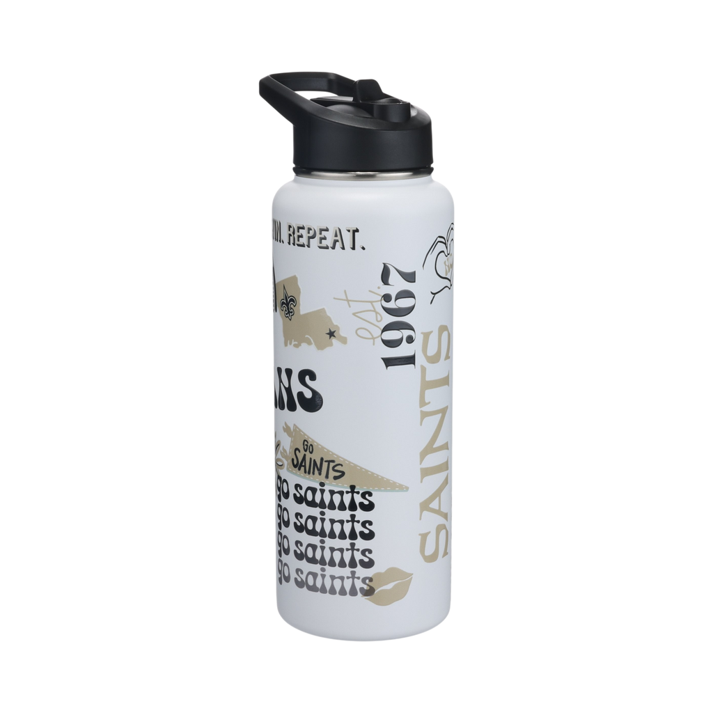 34oz Team Spirit Water Bottle I | New Orleans Saints