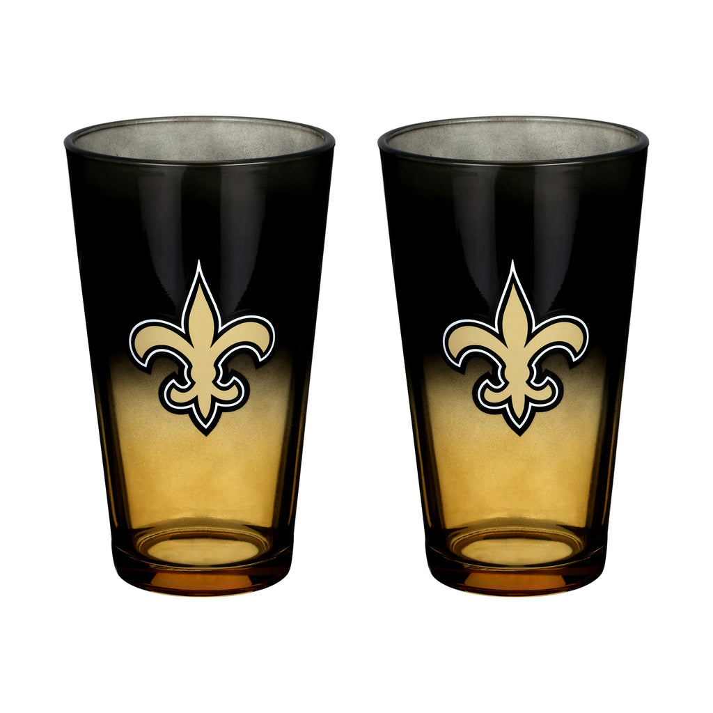 2-Pack Ombre Pint Glasses | New Orleans Saints