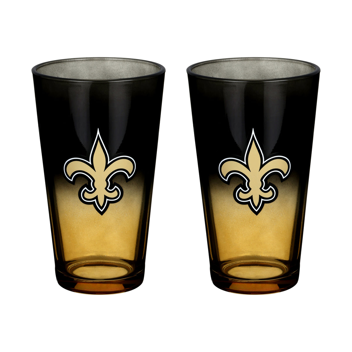 2-Pack Ombre Pint Glasses | New Orleans Saints