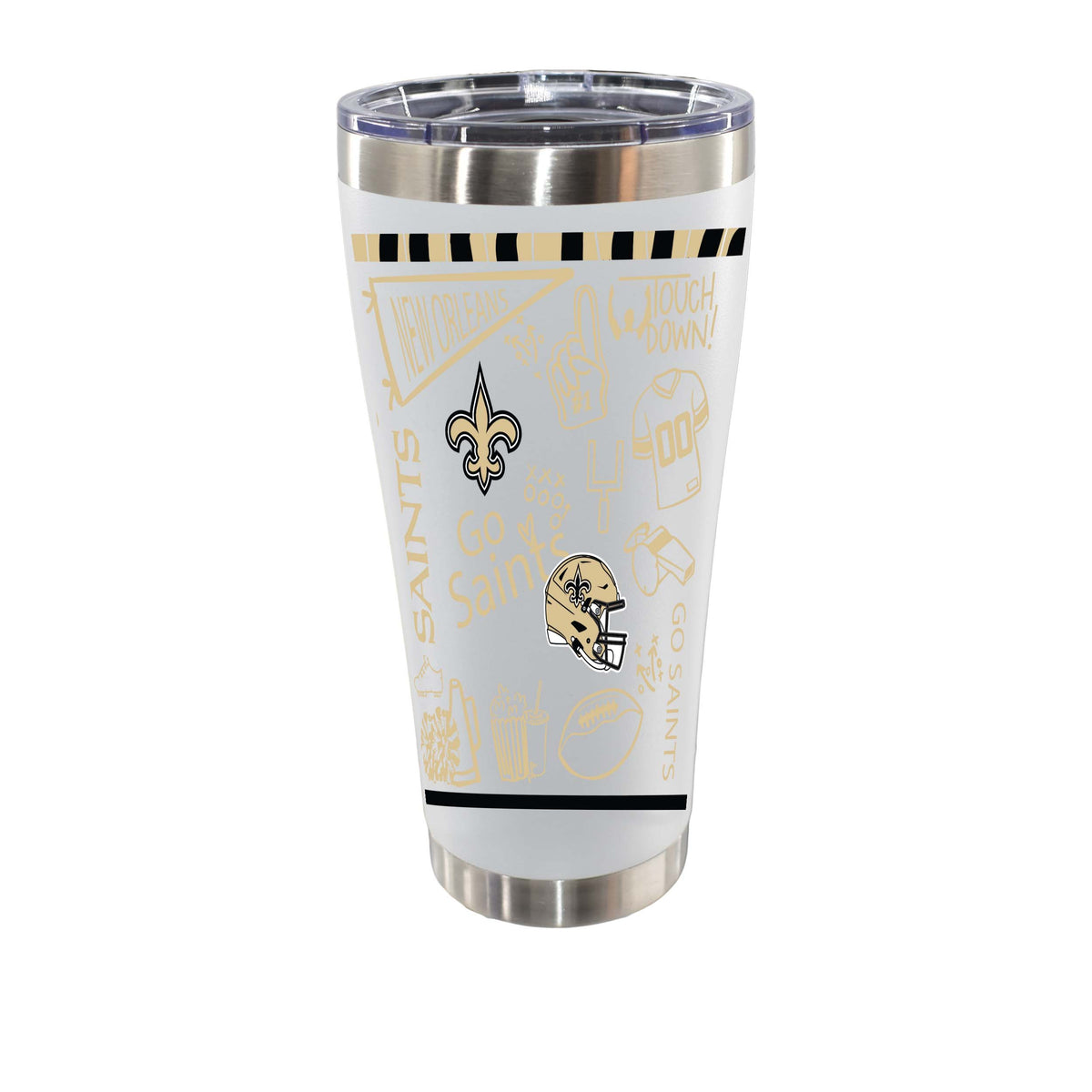 Sketchpad Design 30oz SS Tumbler | New Orleans Saints