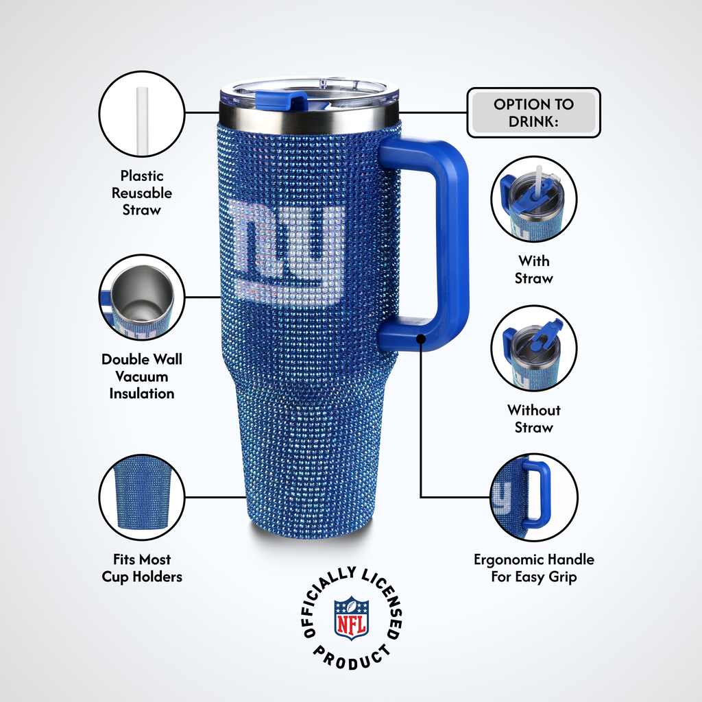 40oz TC Bling Game Day Tumbler I | New York Giants