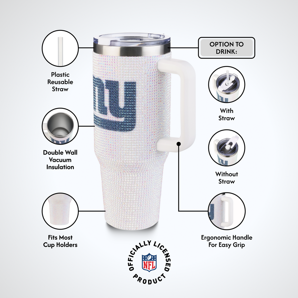40oz Bling Collosal Tumbler | New York Giants