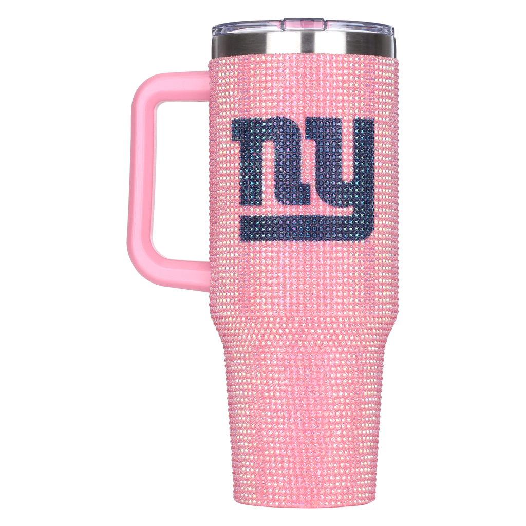 40oz Pink Bling Game Day Tumbler I | New York Giants