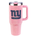 40oz Pink Bling Game Day Tumbler I | New York Giants