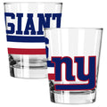 2pk 15oz Old Fashion Glass Big Stripes Design | New York Giants