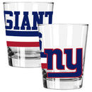 2pk 15oz Old Fashion Glass Big Stripes Design | New York Giants