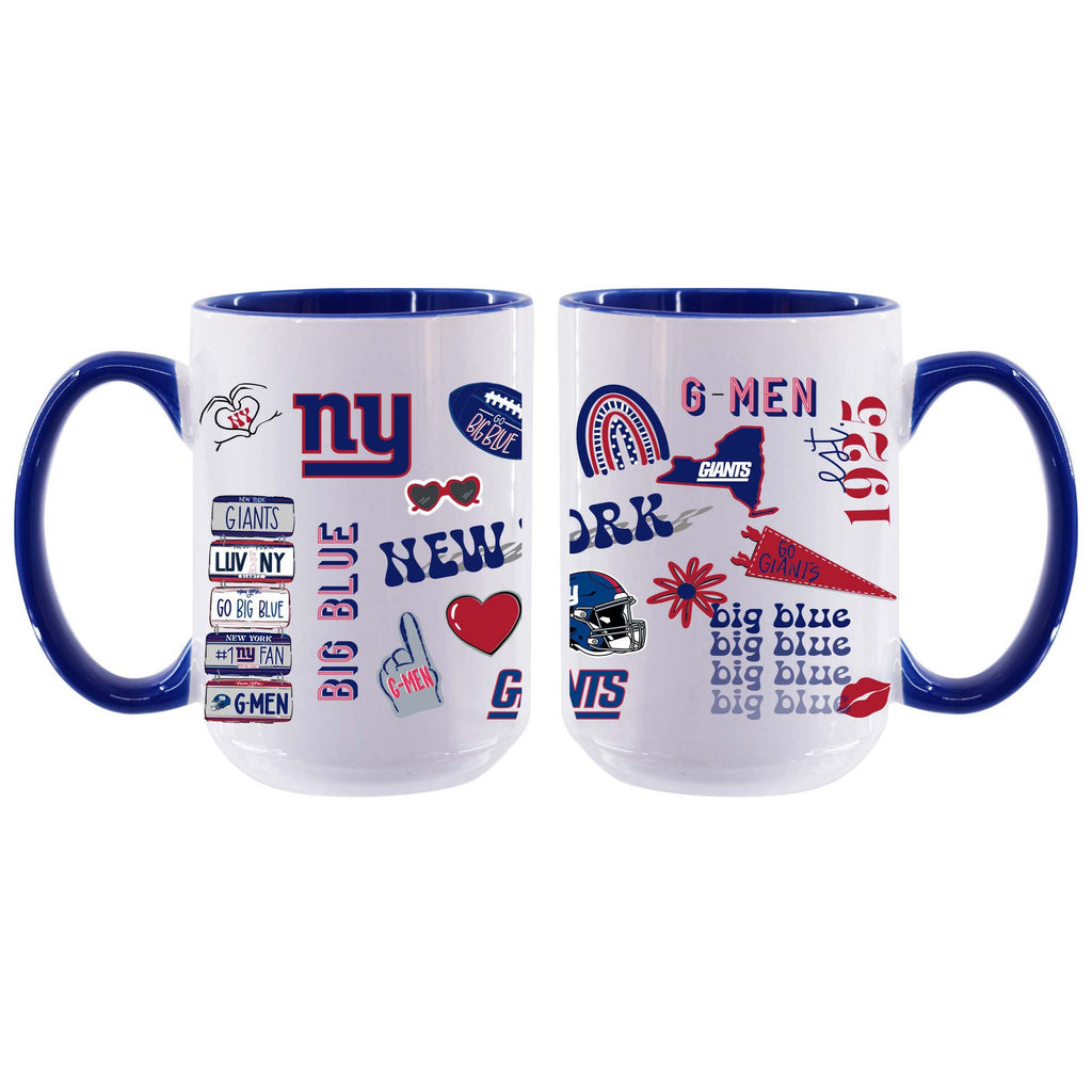 Loco Design 2 pack 15oz Mug | New York Giants