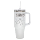  Giants 40oz Bow White Stainless Steel Colossal Tumbler 