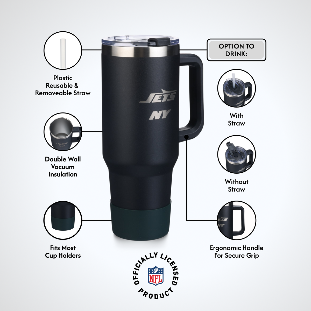 40 OZ Game Day Tumbler I | New York Jets