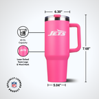 40oz Pink Game Day Tumbler I | New York Jets