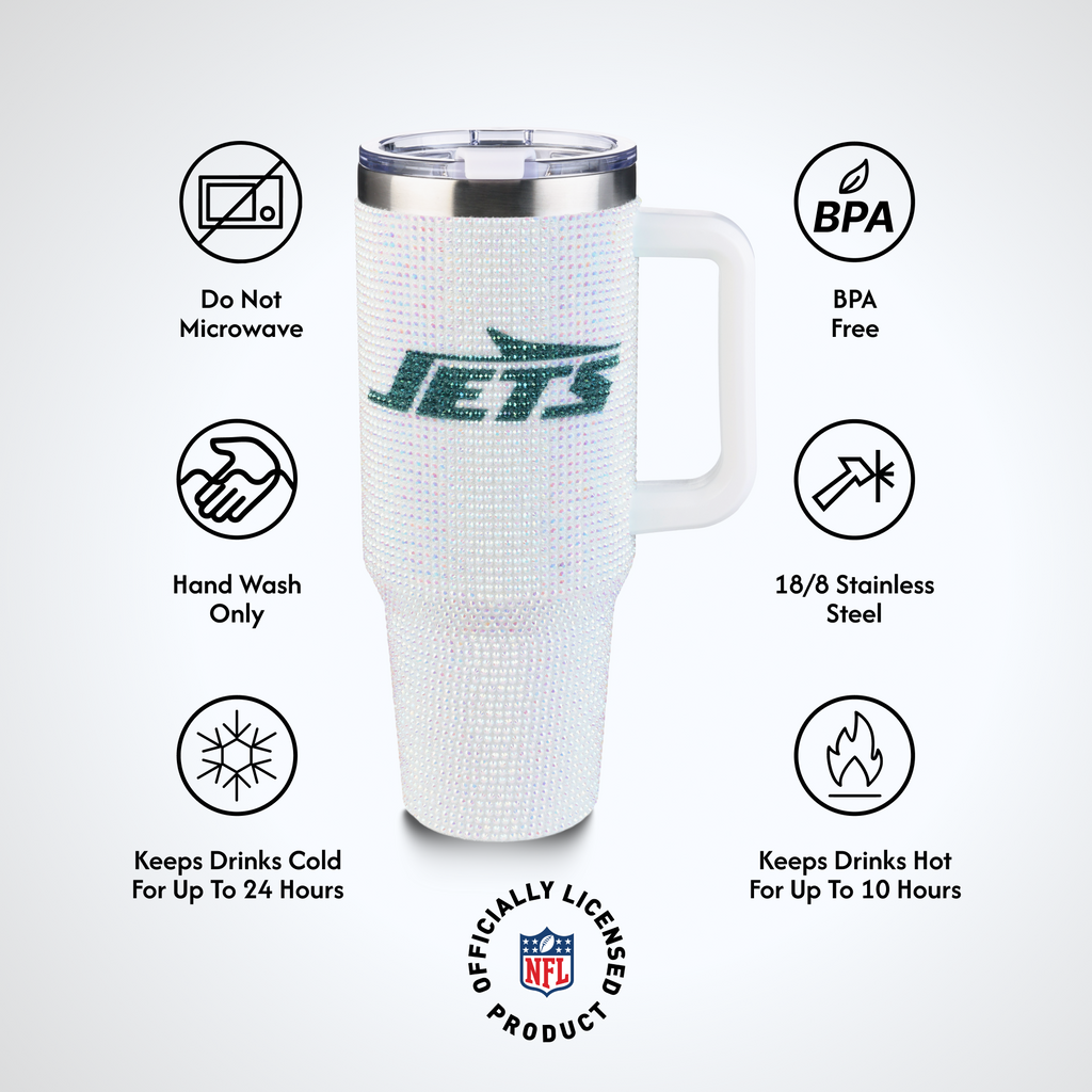 40oz Bling Collosal Tumbler | New York Jets