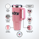 40oz Pink Bling Game Day Tumbler I | New York Jets