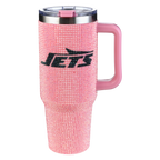 40oz Pink Bling Game Day Tumbler I | New York Jets