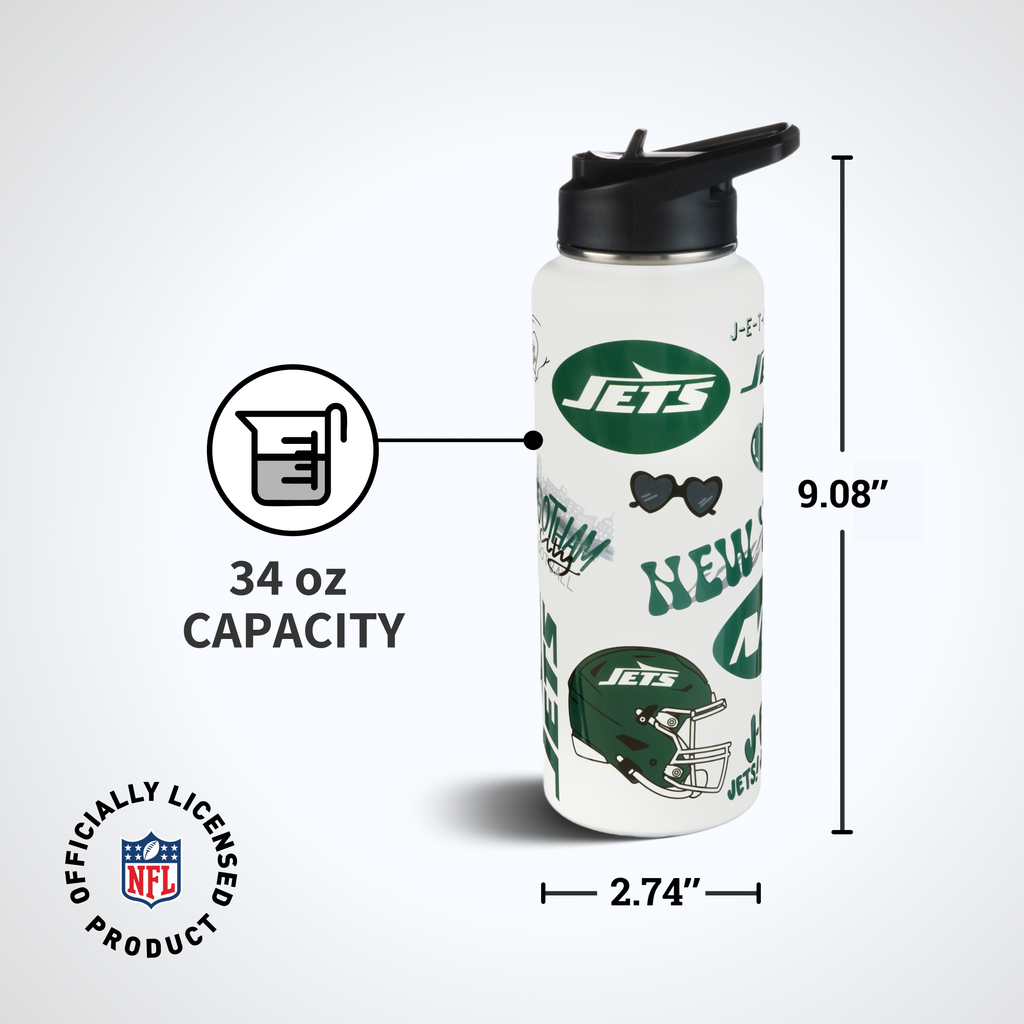 34oz Team Spirit Water Bottle I | New York Jets