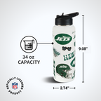34oz Team Spirit Water Bottle I | New York Jets