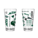 2pk 16oz Pint Glass, DP, Loco Design | New York Jets