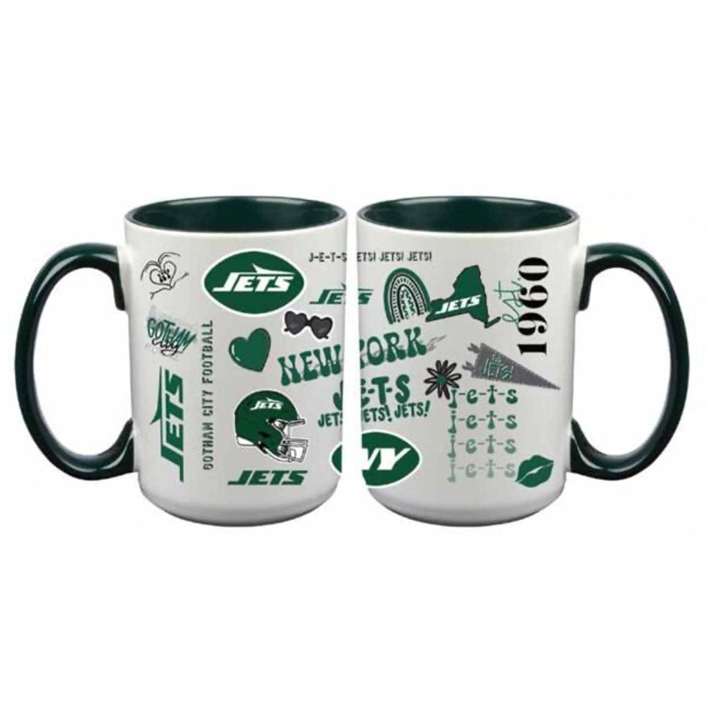 Loco Design 2 pack 15oz Mug | New York Jets