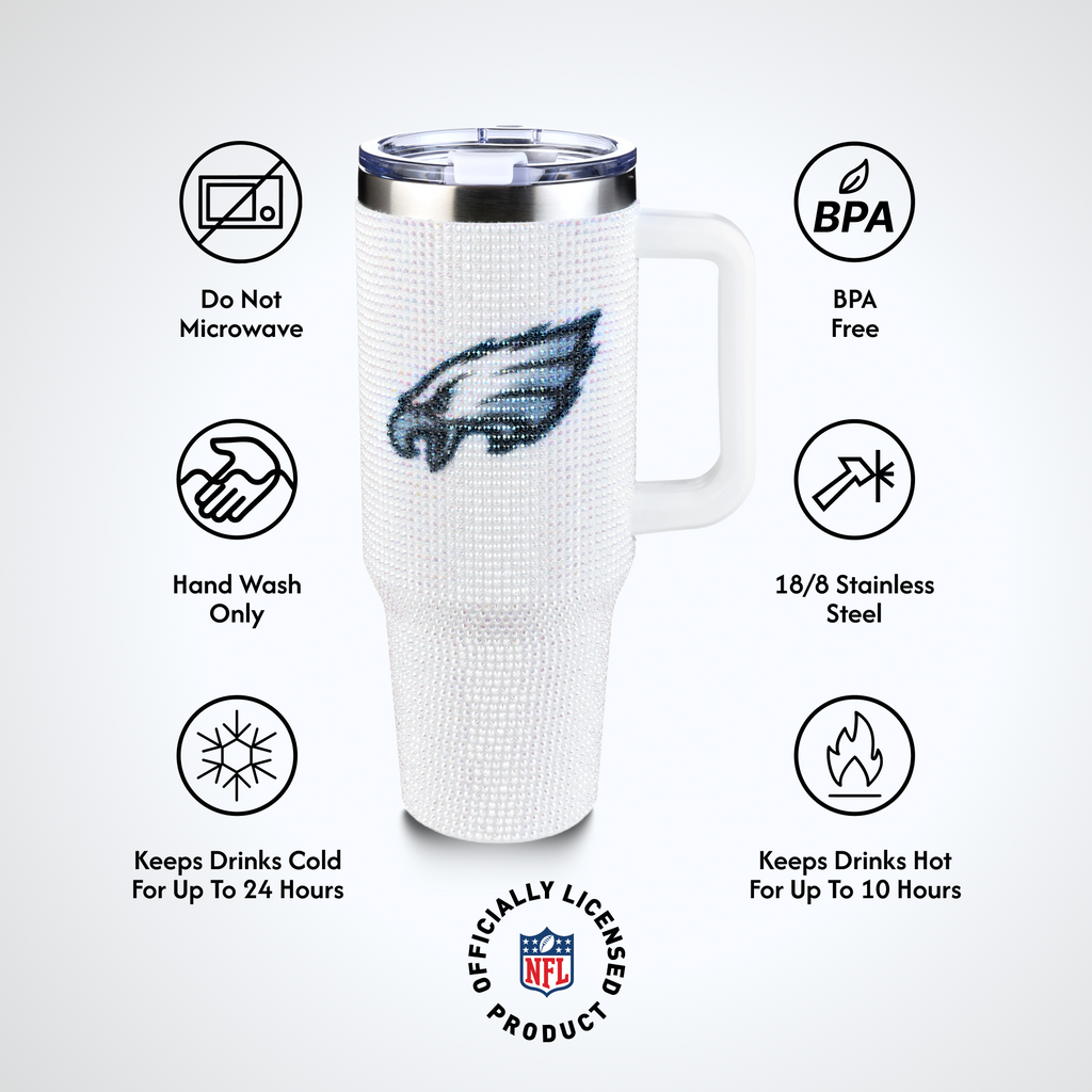 40oz Bling Collosal Tumbler | Philadelphia Eagles
