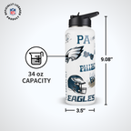 34oz Team Spirit Water Bottle I | Philadelphia Eagles