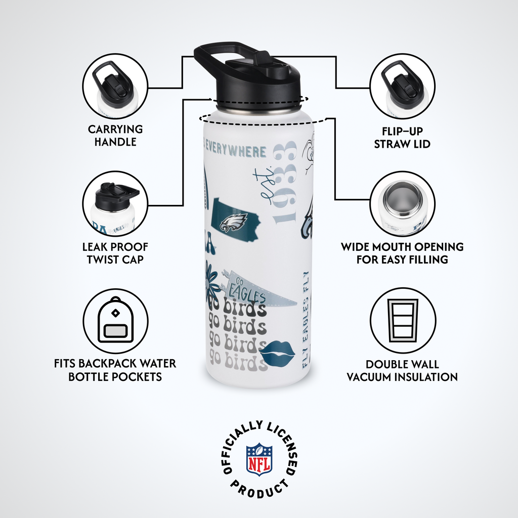 34oz Team Spirit Water Bottle I | Philadelphia Eagles