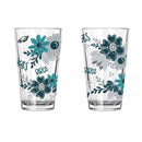 2pk 16oz Pint Glass, DP, Flowers | Philadelphia Eagles