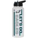 34oz Quencher Let's Go Team Dash Design | Philadelphia Eagles