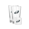 2 Pack Pint and Coasters Set | Philadelphia Eagles