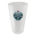 16oz White Frosted Pint Glass, Direct Print, Super Bowl 59, 2025