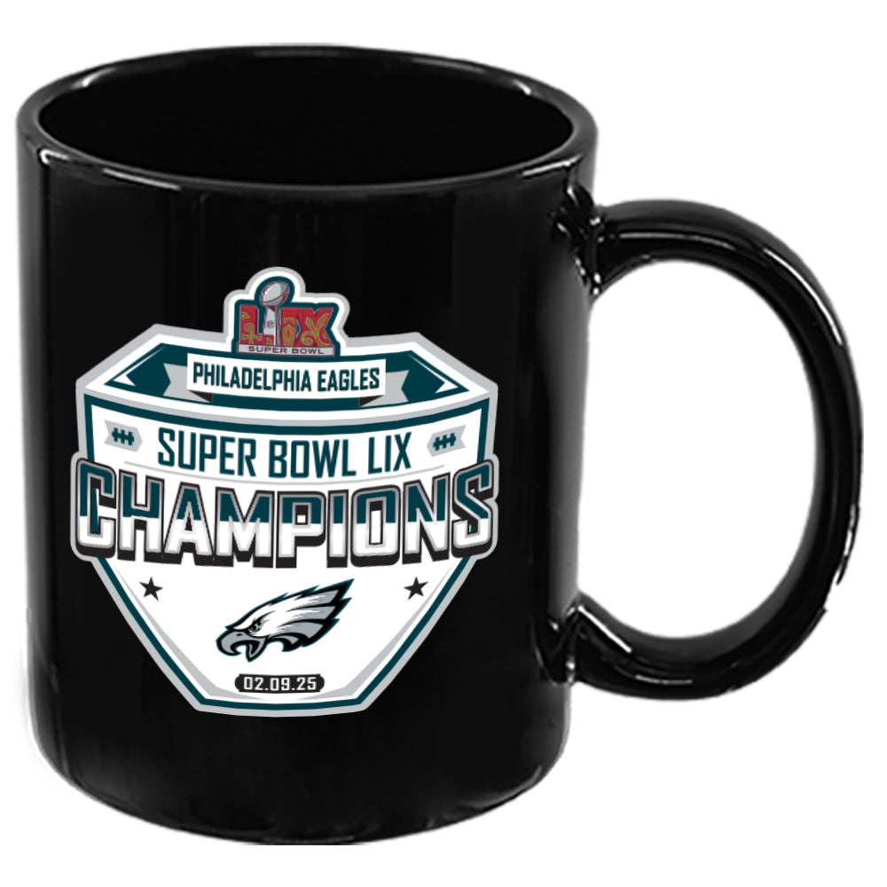 11oz Black Mug, Super Bowl 59, 2025