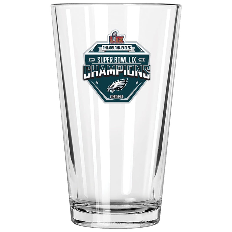 16oz Pint Glass, DP Super Bowl 59, 2025