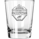15oz Double Old Fashioned Glass, Etched, Super Bowl 59, 2025