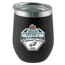 12oz Black Stemless Tumbler, Direct Print, Super Bowl 59, 2025