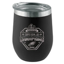 12oz Black Stemless Tumbler, Etched, Super Bowl 59, 2025