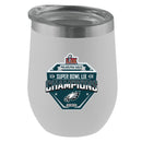 12oz White Stemless Tumbler, Direct Print, Super Bowl 59, 2025