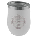 12oz White Stemless Tumbler, Etched, Super Bowl 59, 2025