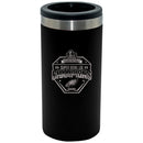 12oz Black Slim Can Holder, Etched, Super Bowl 59, 2025