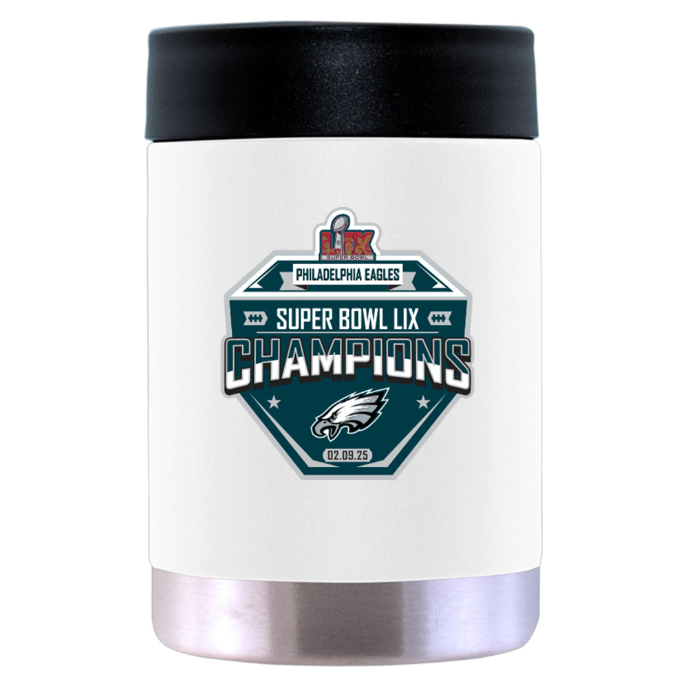 12oz White Can Holder, Direct Print, Super Bowl 59, 2025