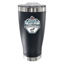 20oz Stainless Steel Tumbler, Black, Direct Print, Super Bowl 59, 2025