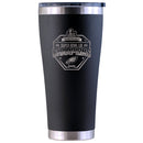 30oz Black Tumbler, Etched, Super Bowl 59, 2025