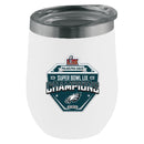 16oz White Stemless Tumbler, Direct Print, Super Bowl 59, 2025