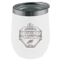 16oz White Stemless Tumbler, Etched, Super Bowl 59, 2025