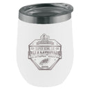 16oz White Stemless Tumbler, Etched, Super Bowl 59, 2025