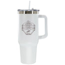 40oz White Colossal Tumbler, Etched, Super Bowl 59, 2025